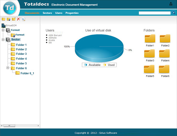 Web Portal for archiving and retrieving files