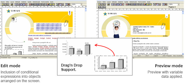 Format user-friendly interface for document composition.